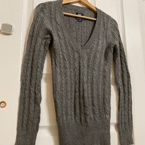 Tight Fitting V-Neck Sweater